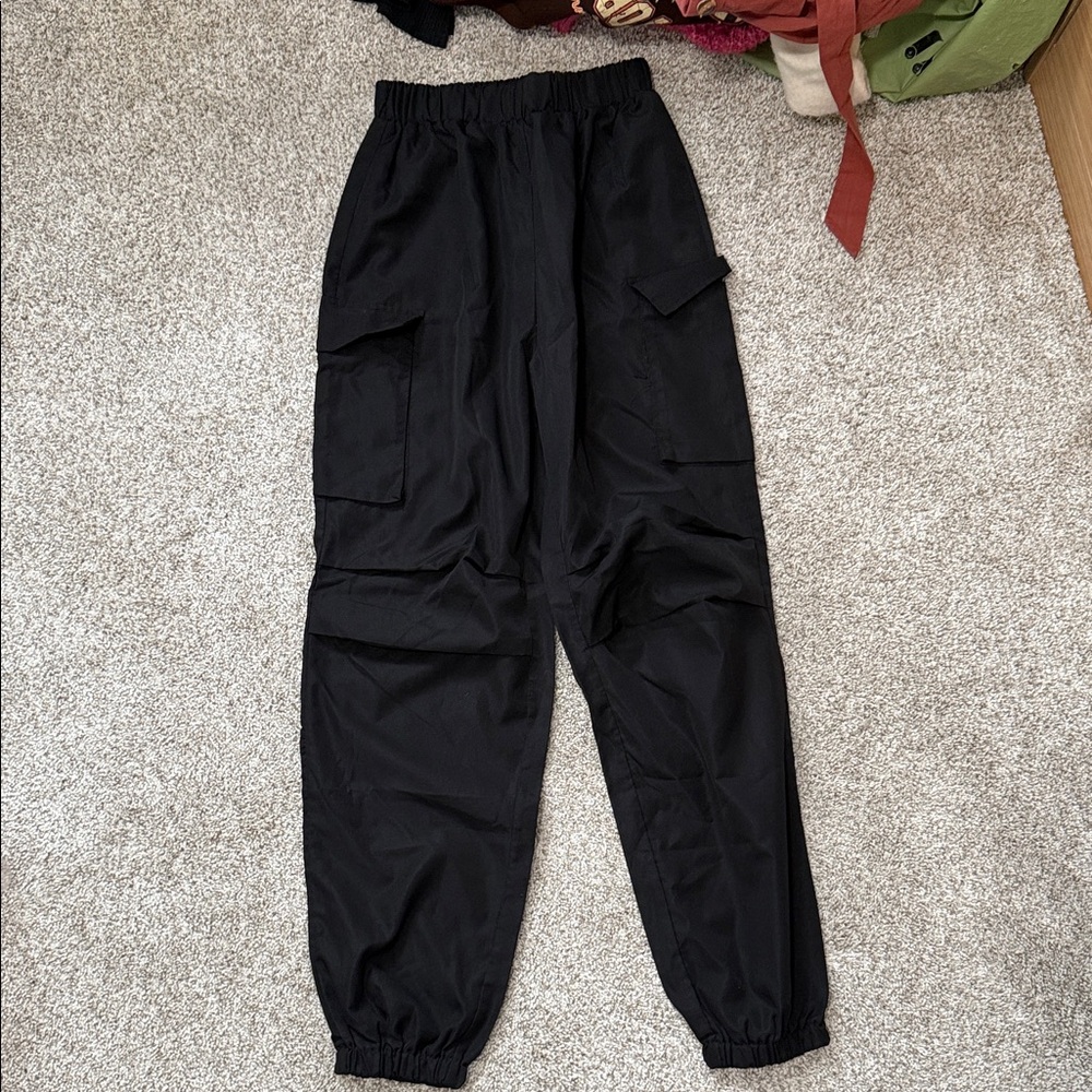 SHEIN Black Cargo Pants